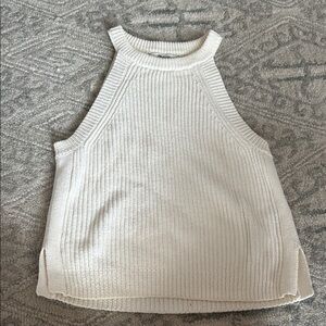 Madewell Cream Knit Tank Top